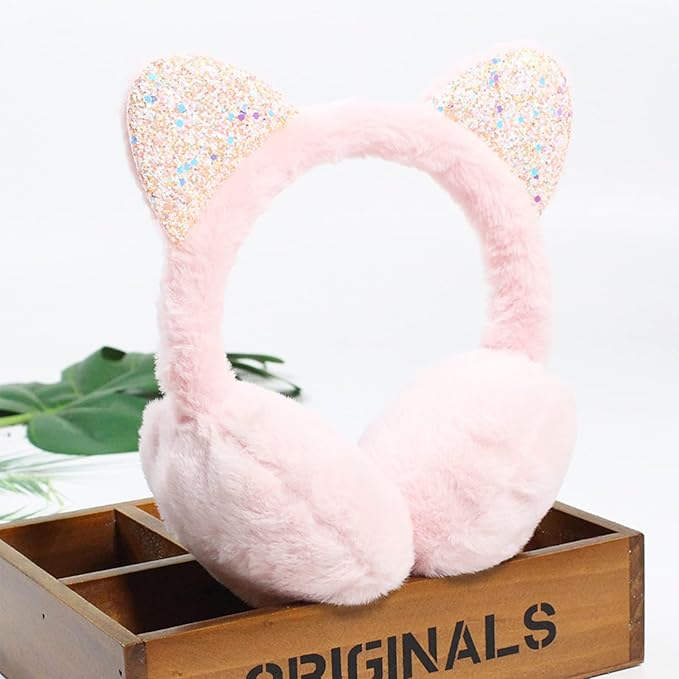 SNUG GILLY Cat Ear Earmuffs With Flexible Headband | Jasmine