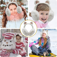 SNUG GILLY Cat Ear Earmuffs With Flexible Headband | Jasmine