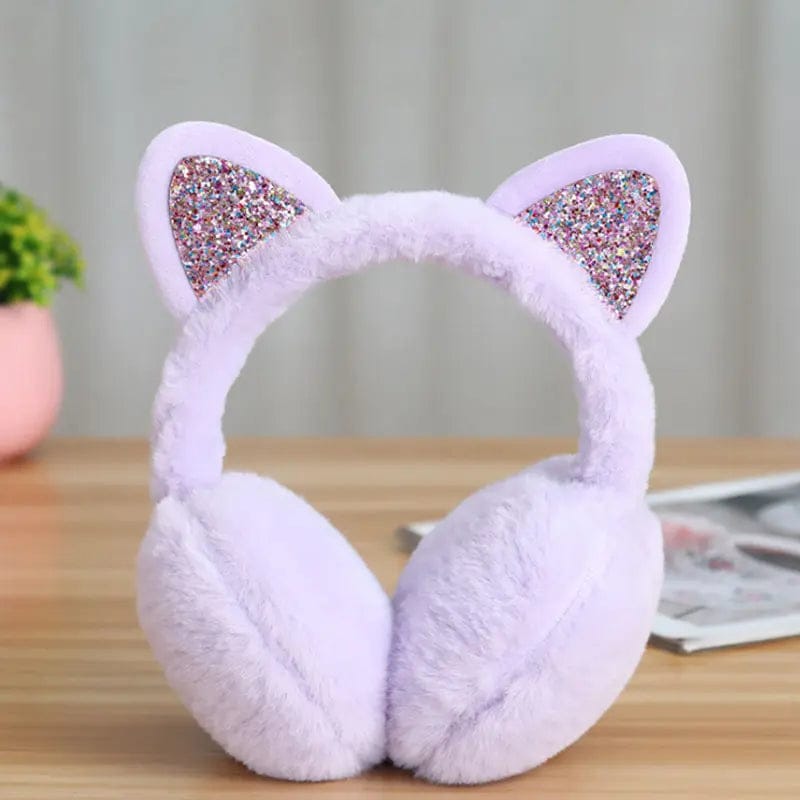SNUG GILLY Cat Ear Earmuffs With Flexible Headband | Jasmine