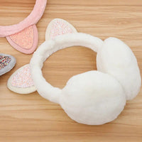 SNUG GILLY Cat Ear Earmuffs With Flexible Headband | Jasmine