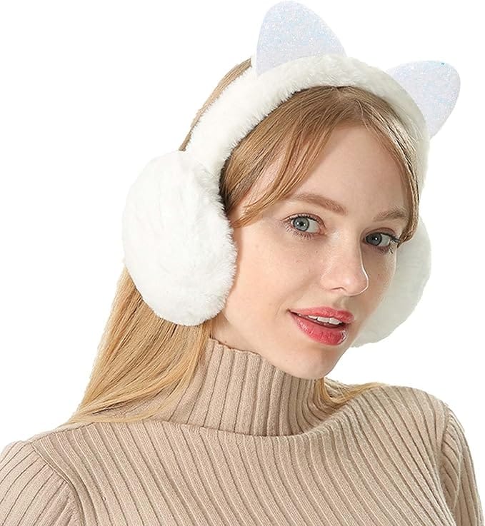 SNUG GILLY Cat Ear Earmuffs With Flexible Headband | Jasmine
