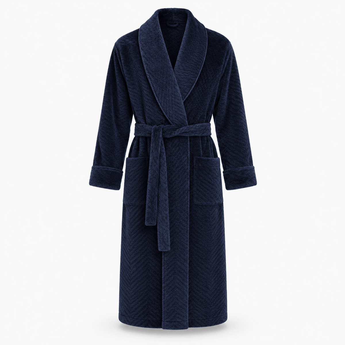 SNUG GILLY Dressing Gown For Men Fleece-Lined Velvet