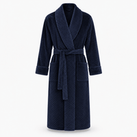 SNUG GILLY Dressing Gown For Men Fleece-Lined Velvet