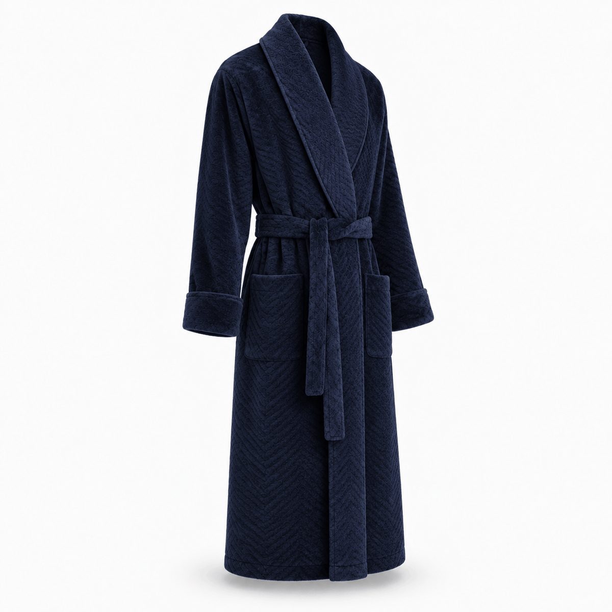 SNUG GILLY Dressing Gown For Men Fleece-Lined Velvet
