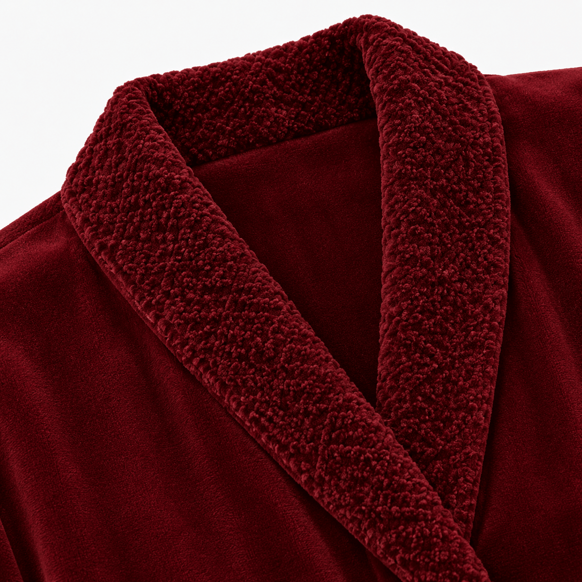 SNUG GILLY Dressing Gown For Women Fleece Burgundy