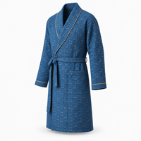 SNUG GILLY Dressing Gown Men'S Waffle Cotton Shawl Collar
