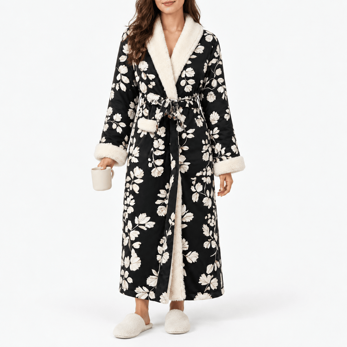 SNUG GILLY Long Fleece Dressing Gown Women'S Velvet