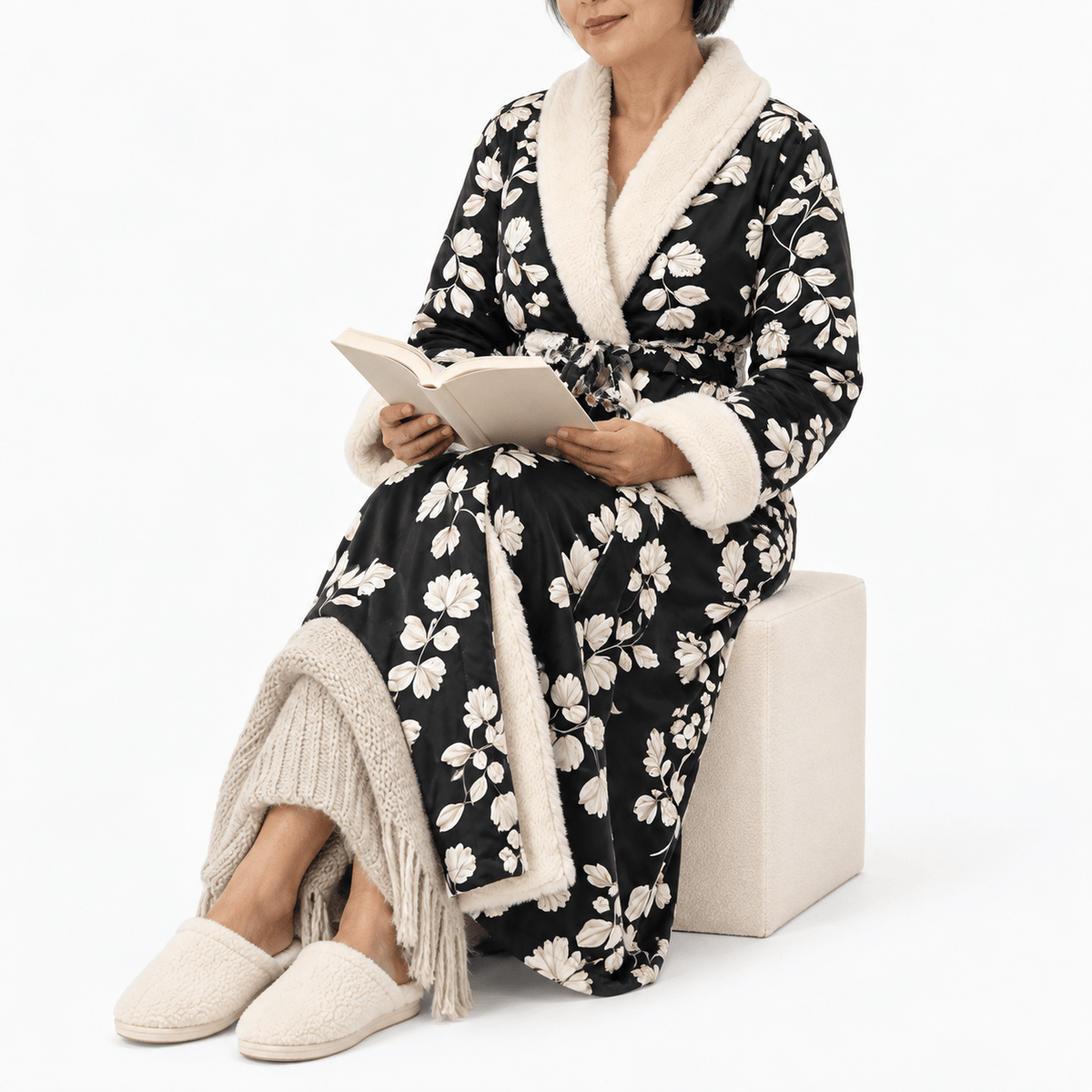 SNUG GILLY Long Fleece Dressing Gown Women'S Velvet