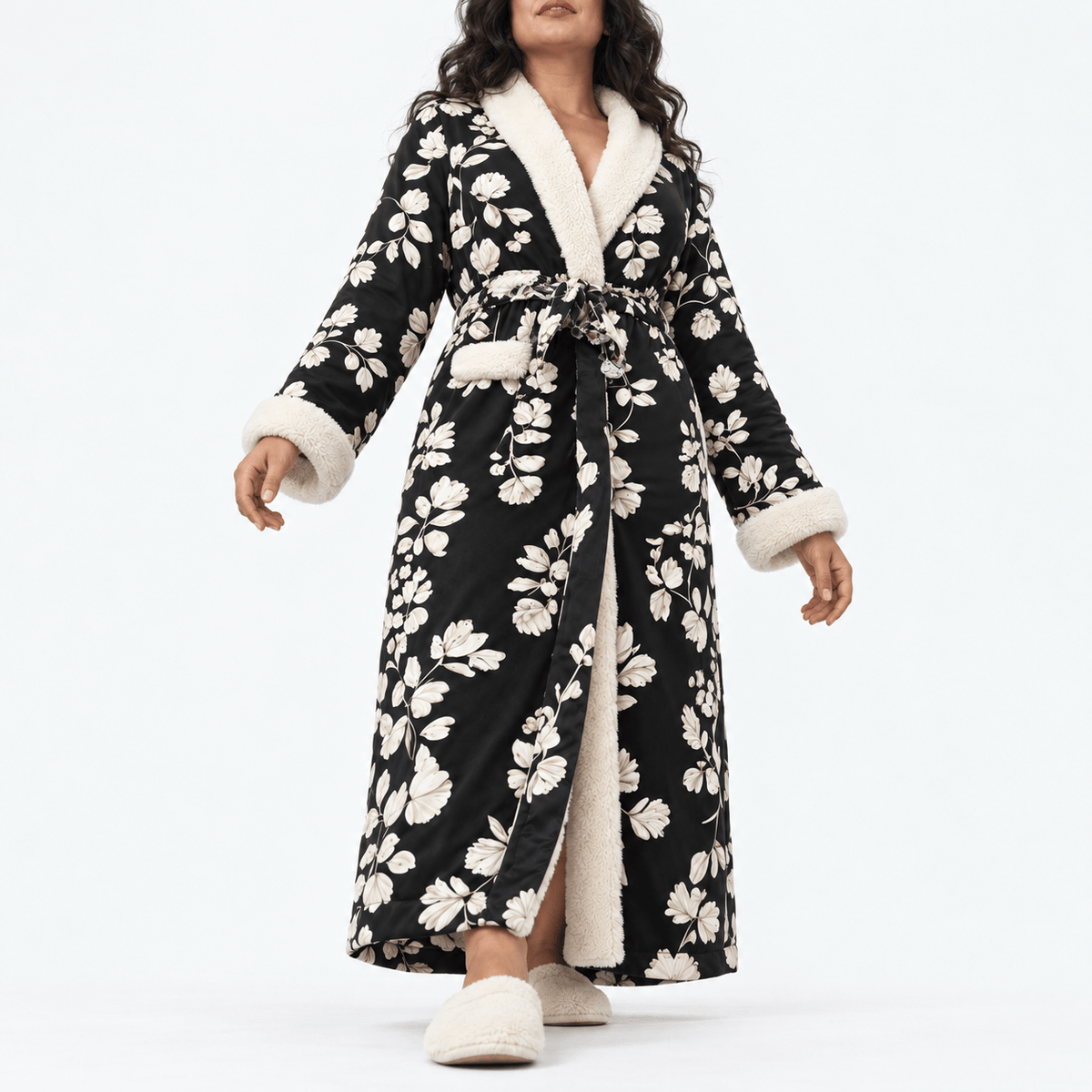 SNUG GILLY Long Fleece Dressing Gown Women'S Velvet