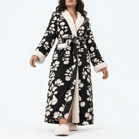 SNUG GILLY Long Fleece Dressing Gown Women'S Velvet