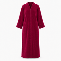 SNUG GILLY Long Lightweight Dressing Gown Zippered