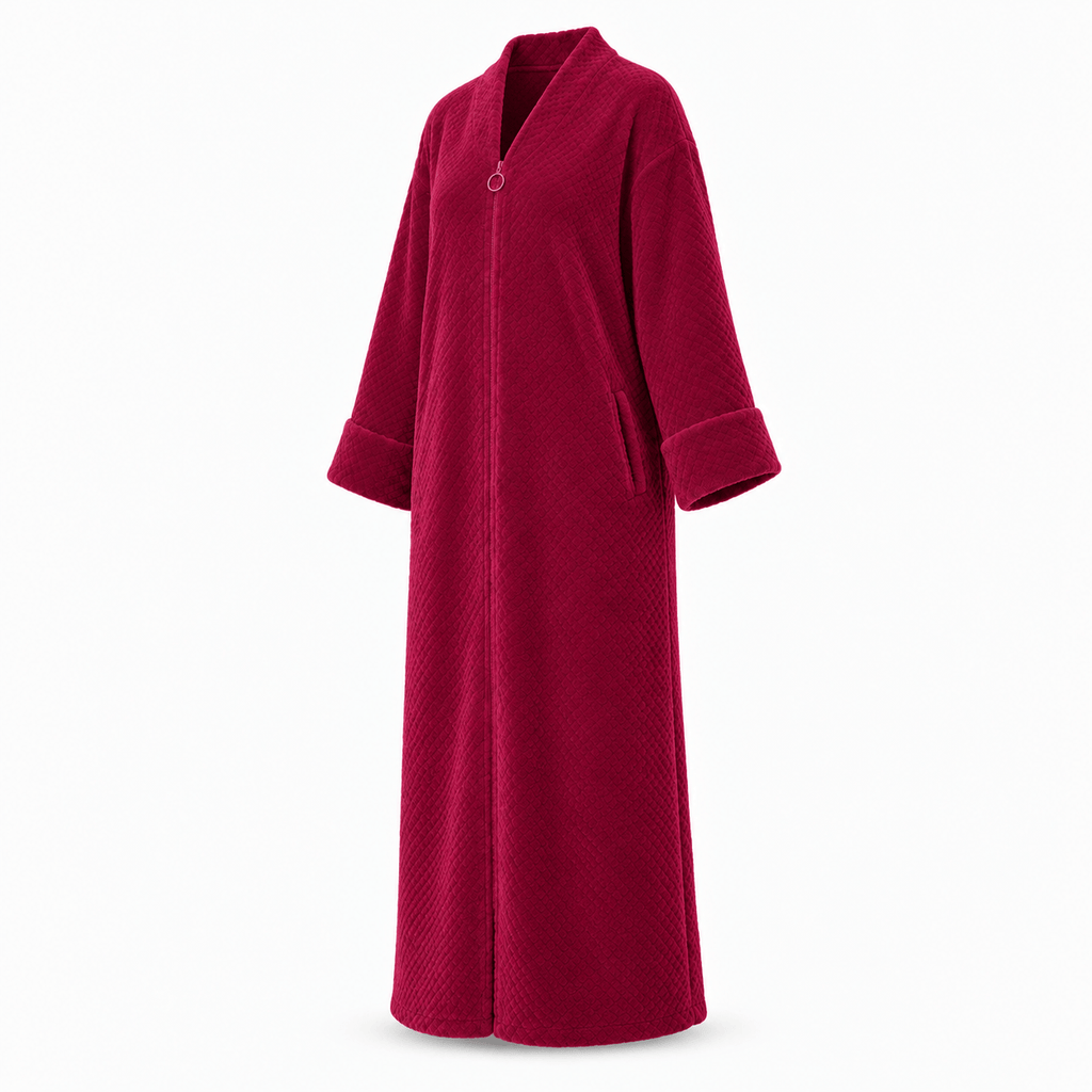SNUG GILLY Long Lightweight Dressing Gown Zippered