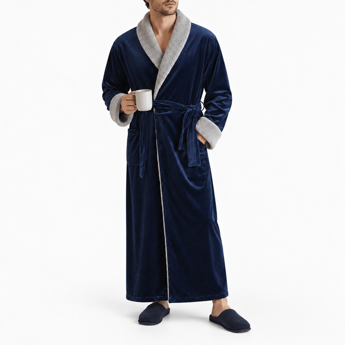SNUG GILLY Men'S Velvet Dressing Gown