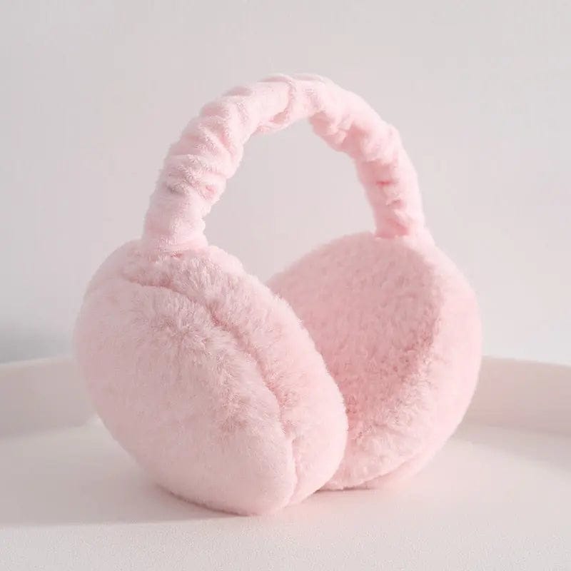 SNUG GILLY Pink Faux Fur Earmuffs With Flexible Band | Eleanor