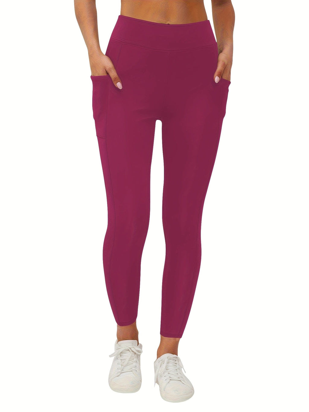 SNUG GILLY Women's High Waisted Fleece Lined Pocket Leggings | George