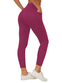 SNUG GILLY Women's High Waisted Fleece Lined Pocket Leggings | George