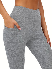 SNUG GILLY Women's High Waisted Fleece Lined Pocket Leggings | George