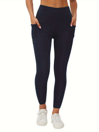 SNUG GILLY Women's High Waisted Fleece Lined Pocket Leggings | George