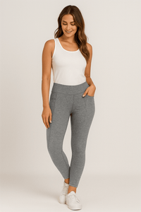 SNUG GILLY Women's High Waisted Fleece Lined Pocket Leggings | George