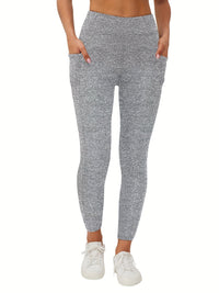 SNUG GILLY Women's High Waisted Fleece Lined Pocket Leggings | George